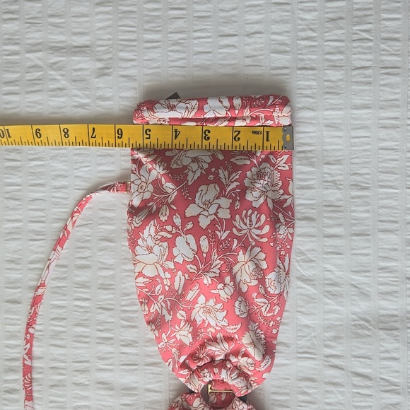 NWT*J CREW O-ring bandeau bikini top in tossed floral women's size 2X - Picture 6 of 10